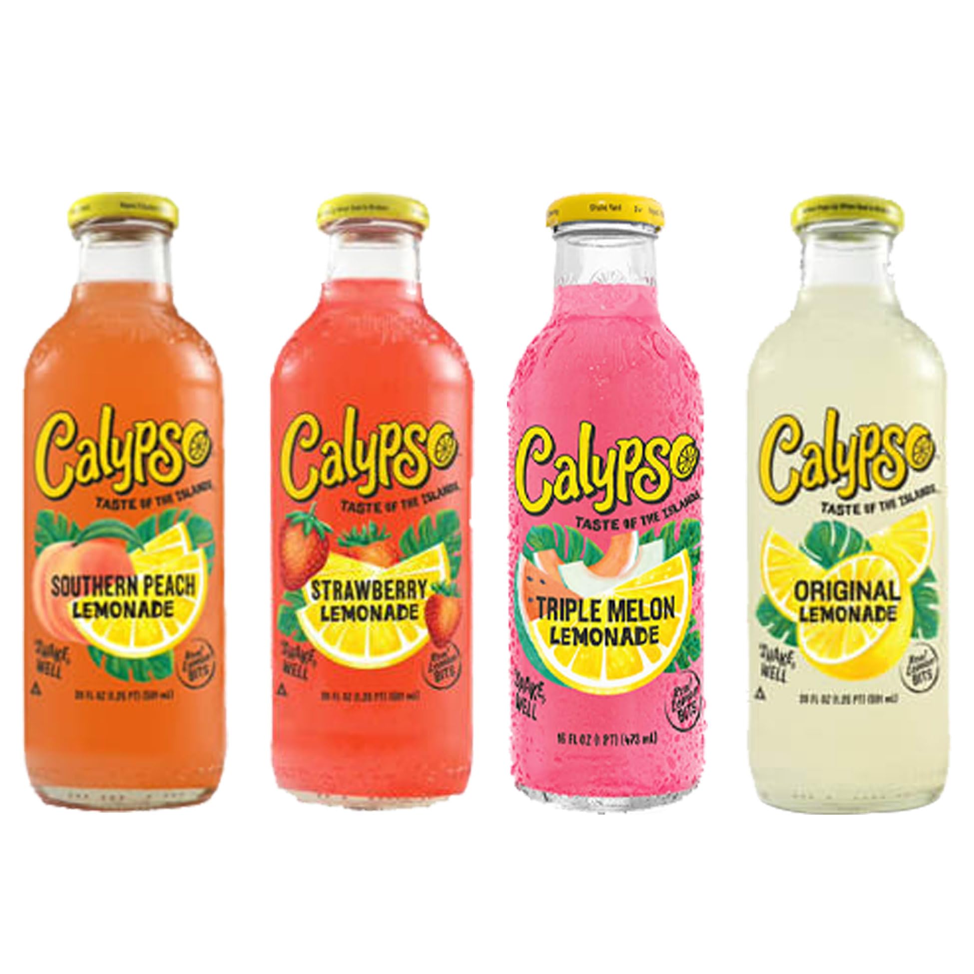 BeeQ Box - (Pack of 8) Variety Calypso Lemonade , 8 Differnt Flavors : Original Lemonade , Island Wave , Paradise Punch , Ocean Blue , Southern Peach