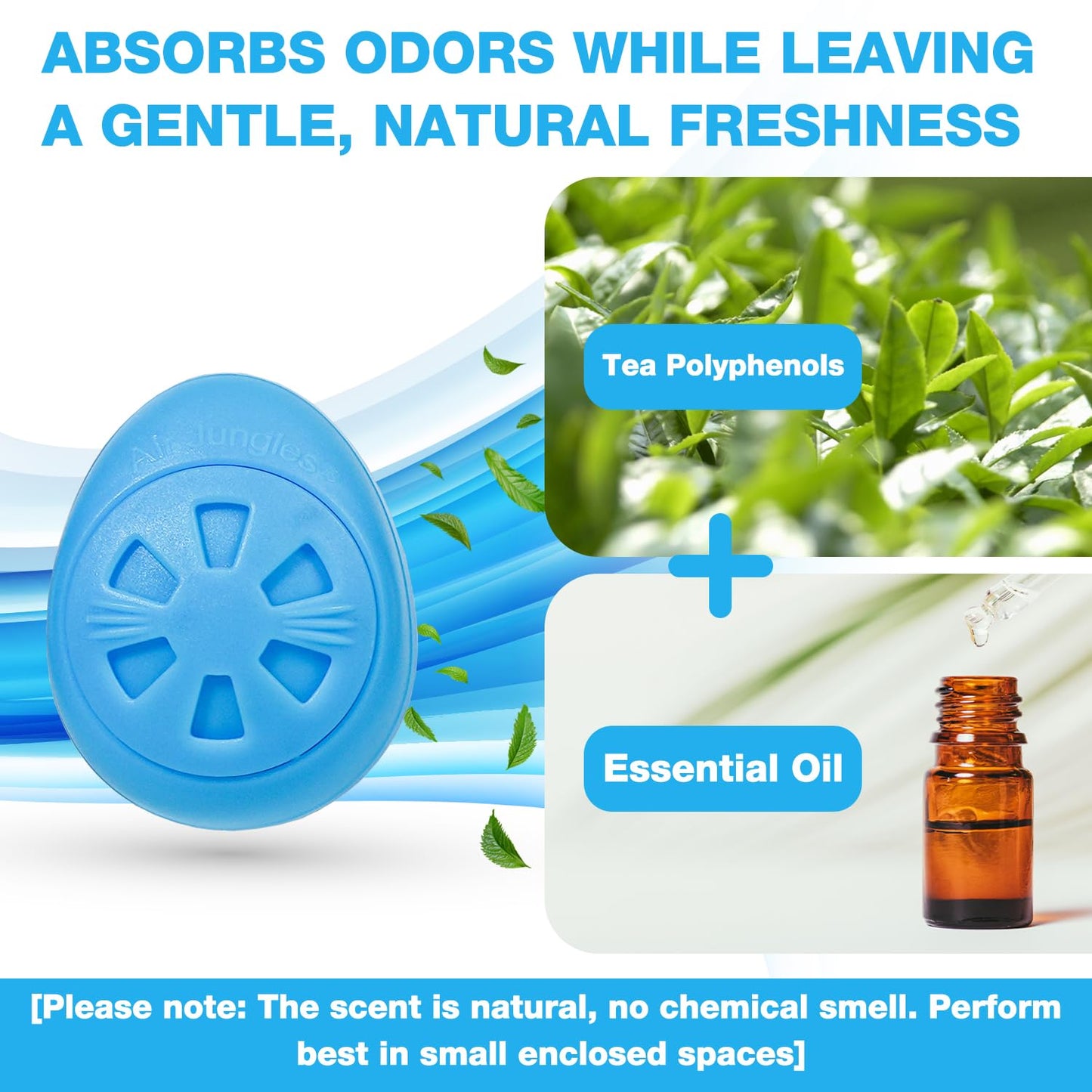 Air Jungles Shoe Deodorizer Balls 12 Ct, Fresh Linen Scent, Odor Remover Balls for Sneakers, Gym Bags, Lockers, and Drawers, Essential Oil Provides