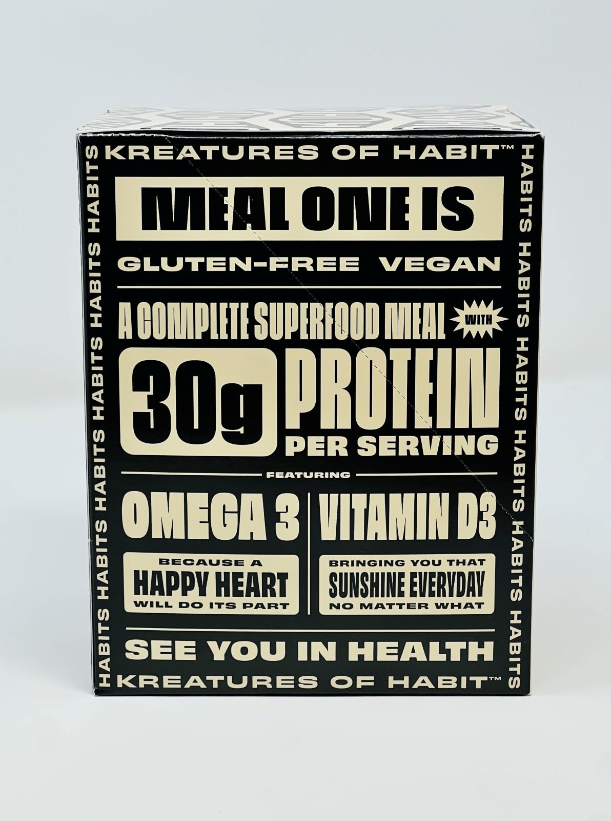 Kreatures of Habit MEAL ONE | Overnight & Instant Oats Superfood Protein Meal Replacement | Gluten Free, Dairy Free, 30g of Plant Based Protein