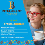 Intelligent Blends Brownie Batter Flavored Coffee Pods, 16 ct, Medium Roast Single Serve Pods - 100% Arabica Coffee, Compatible with Keurig K Cups