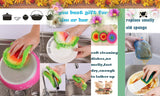 Dish Scrubber Cute Non Scratch Decorative Dish Scrubber Dish Net Clothes for Kitchen Washing Dishes Cleaning Net 3 Pack