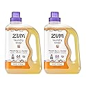 Zum Laundry Soap by Indigo Wild - Liquid, Plant-Based Soap with Baking Soda, Essential Oils, Coconut Oil & More - Wash Up to 64 Loads - Sweet Orange