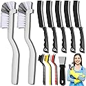 Dfacio 11Pcs Crevice Cleaning Brush Set, Hard Bristle Cleaning Supplies for Kitchen, Bathroom, Corner, Grout, Sink