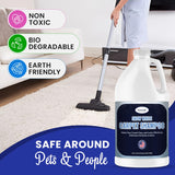 Carpet Cleaner Shampoo - MADE IN USA - Concentrate Carpet Cleaner & Deodorizer - Pet Stain And Odor Remover - Rug Extracting Shampoo, Upholstery