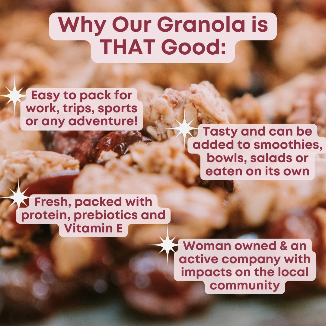 Tempo Granola Cranberry Pecan Almond Loose Granola - 3 Pack of 11 oz Bags - Nutrient-Rich, Gluten Free, Vegan, Oats, High Protein, Low Sugar, Vegan
