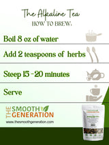 The Alkaline Tea - Wildcrafted Herbal Blend - Elderberry, Dandelion Root, Burdock, Flor de Tila.
