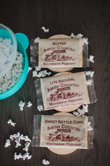 Amish Country Popcorn | Old Fashioned Microwave Popcorn | Non-GMO, Gluten Free, Microwaveable and Kosher (Microwave Popcorn Variety Pack, 9 Bags)