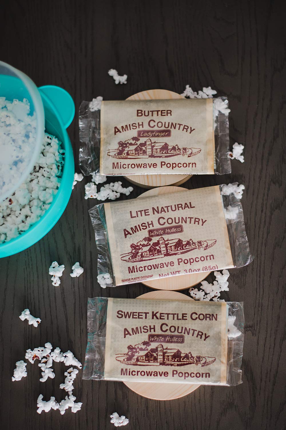 Amish Country Popcorn | Old Fashioned Microwave Popcorn | Non-GMO, Gluten Free, Microwaveable and Kosher (Microwave Popcorn Variety Pack, 9 Bags)