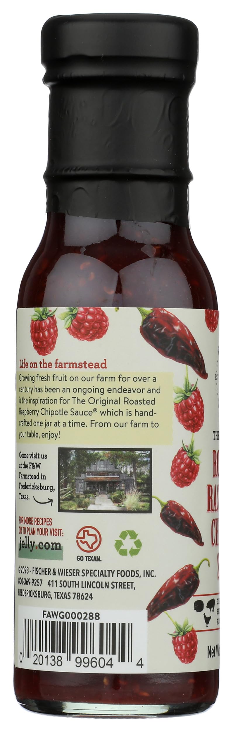 Fischer & Wieser 255816 10.5 oz Roasted Raspberry Chipotle Sauce44; Pack of 6