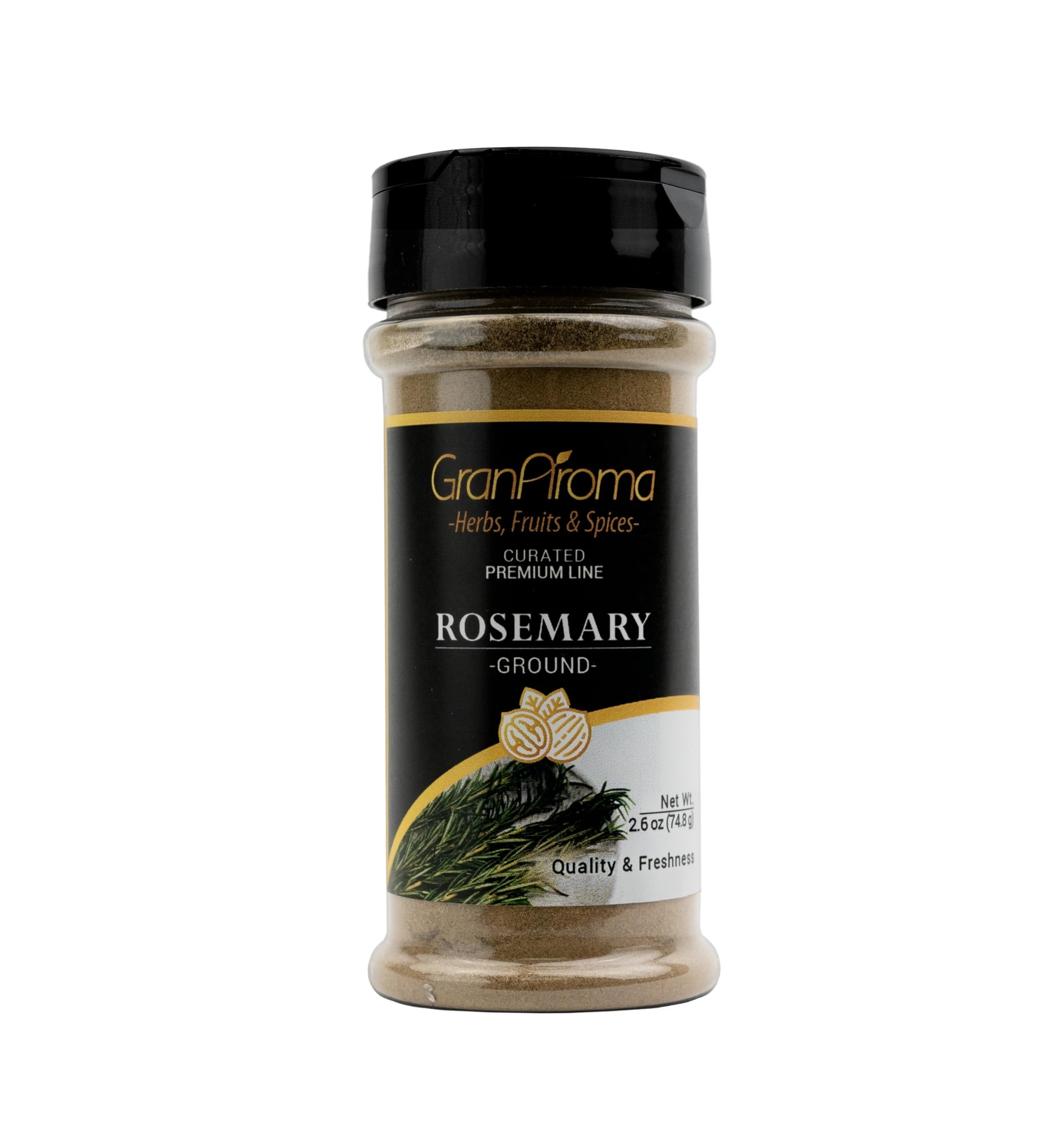 GranAroma Ground Rosemary, Sweet & Savory Flavor, Versatile Spice (2.6 Ounce)
