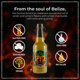 SPYCE Habanero Hot Sauce, Vegan, Gluten Free, Low Sodium, Non-GMO, No MSG, No Sugar, No Filler (10 oz, Green Habanero)