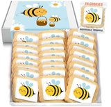 Bee Theme Cookies | Summer Party Bumble Bee Honey Birthday Baby Shower | 24 Individually Wrapped | Kosher