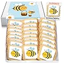Bee Theme Cookies | Summer Party Bumble Bee Honey Birthday Baby Shower | 24 Individually Wrapped | Kosher