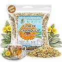 Calendula Herbal Tea - 4 oz (113 g) - Dried Marigold Flower Petals (Flores de Caléndula) - Loose Leaf Herbal Te, Culinary & Topical Use - Wildcrafted
