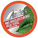 Andes Mints Chocolate Mint Decaf Flavored Coffee Pods, Compatible with K Cup Brewing Machines Including 2.0, Single Serve Peppermint Flavor Enhanced