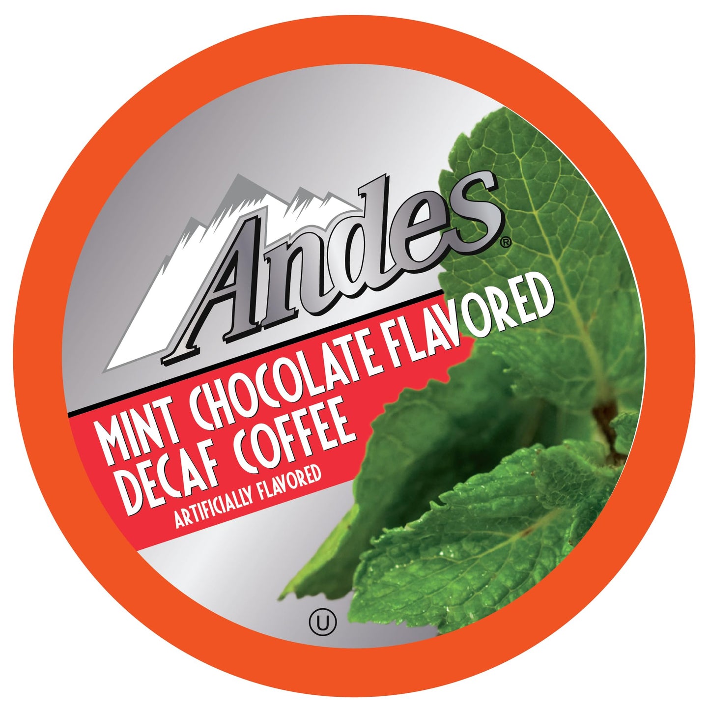 Andes Mints Chocolate Mint Decaf Flavored Coffee Pods, Compatible with K Cup Brewing Machines Including 2.0, Single Serve Peppermint Flavor Enhanced