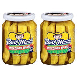 Best Maid Products - 24 Ounce Glass Jars Baby - Dill, Kosher, Hamburger Slices, Garlic Bites, Habanero Chips, & Xtreme Hot Pickles (2 Pack, Kosher