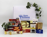Gift Basket Village - A Happy Hanukkah - Deluxe Gourmet Chocolate, Cheese, Cookies & More - Festival of Lights Holiday Gift Basket for Family