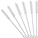 CIDYAUST Straw Cleaner Brush Extend 10-Inch, Straw Brush with PA6 Nylon Bristles and Flexible Wire for Baby Bottles, Sippy Cups, Reusable Straws