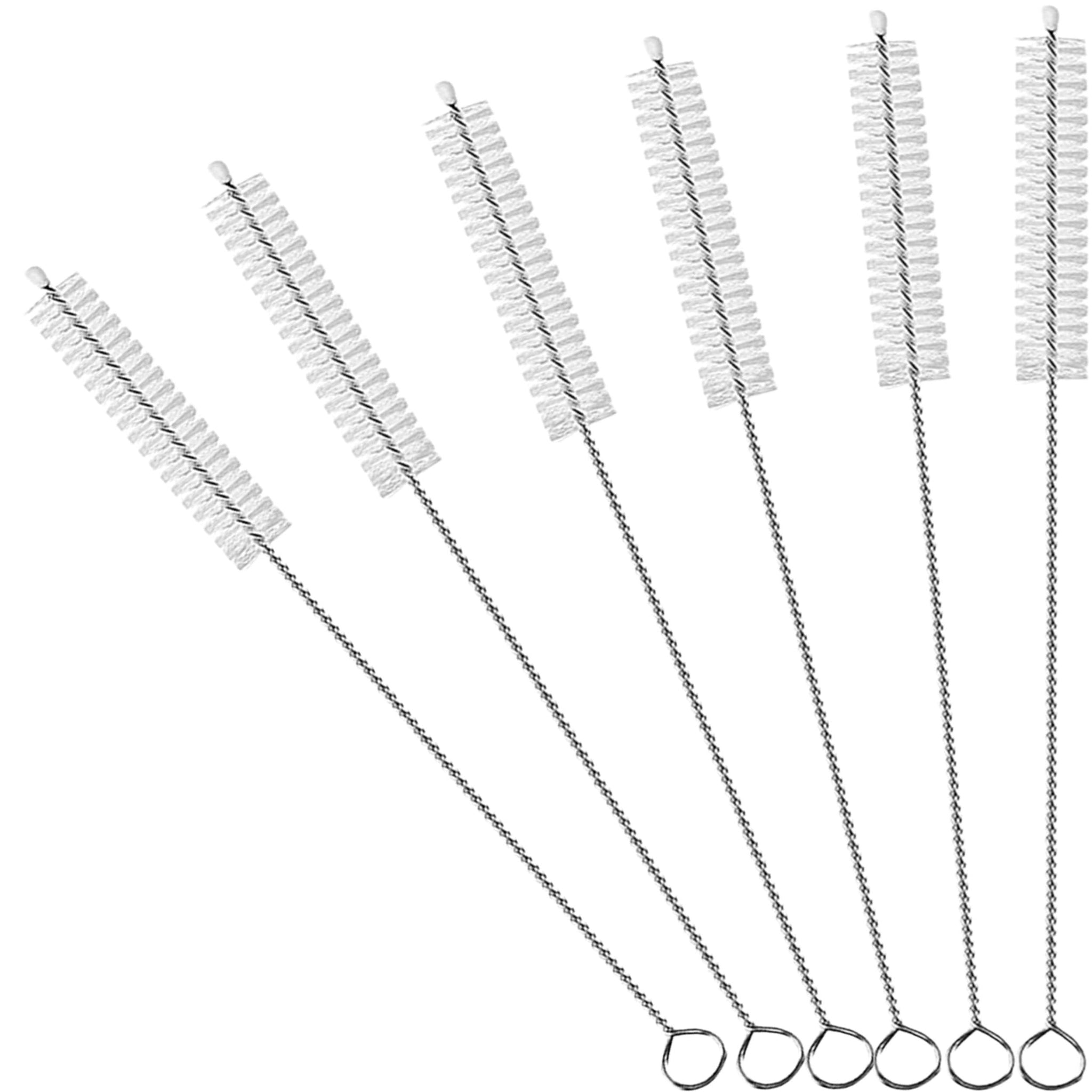 CIDYAUST Straw Cleaner Brush Extend 10-Inch, Straw Brush with PA6 Nylon Bristles and Flexible Wire for Baby Bottles, Sippy Cups, Reusable Straws
