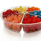 Carlotta's Bakery Gourmet Gummy Bear Tray | 2.4 lbs Gummy Candy Assortment with Premium Fruit Flavors | Perfect for Gifting & Sharing | 6-Compartment