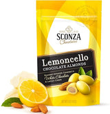 Lemoncello Chocolate Covered Almonds Brought to you by Nutic, Produced by Sconza - Roasted Almond Covered in White Chocolate and Lemon Creme Candy |5