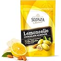 Lemoncello Chocolate Covered Almonds Brought to you by Nutic, Produced by Sconza - Roasted Almond Covered in White Chocolate and Lemon Creme Candy |5