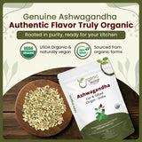 Organic Way Ashwagandha Root Cut & Sifted (Withania somnifera) - Organic & Kosher Certified | Vegan, Non GMO & Gluten Free | USDA Certified | Origin