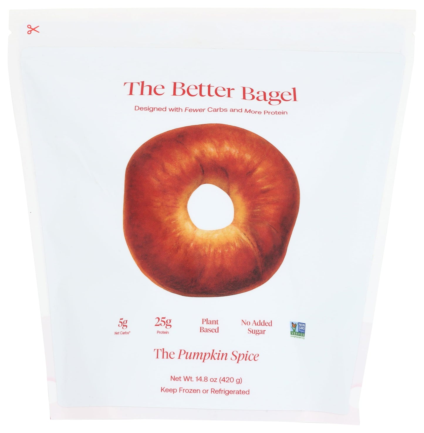BetterBrand Better Pumpkin Spice Bagels 4 Count, 14.8 OZ