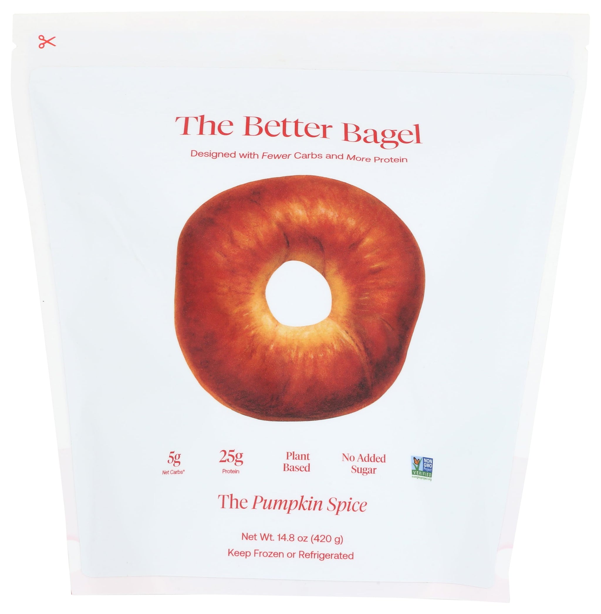 BetterBrand Better Pumpkin Spice Bagels 4 Count, 14.8 OZ
