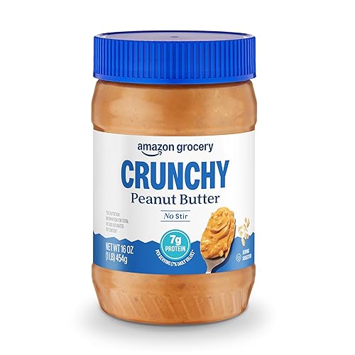 Amazon Grocery, Crunchy Peanut Butter, 16 Oz