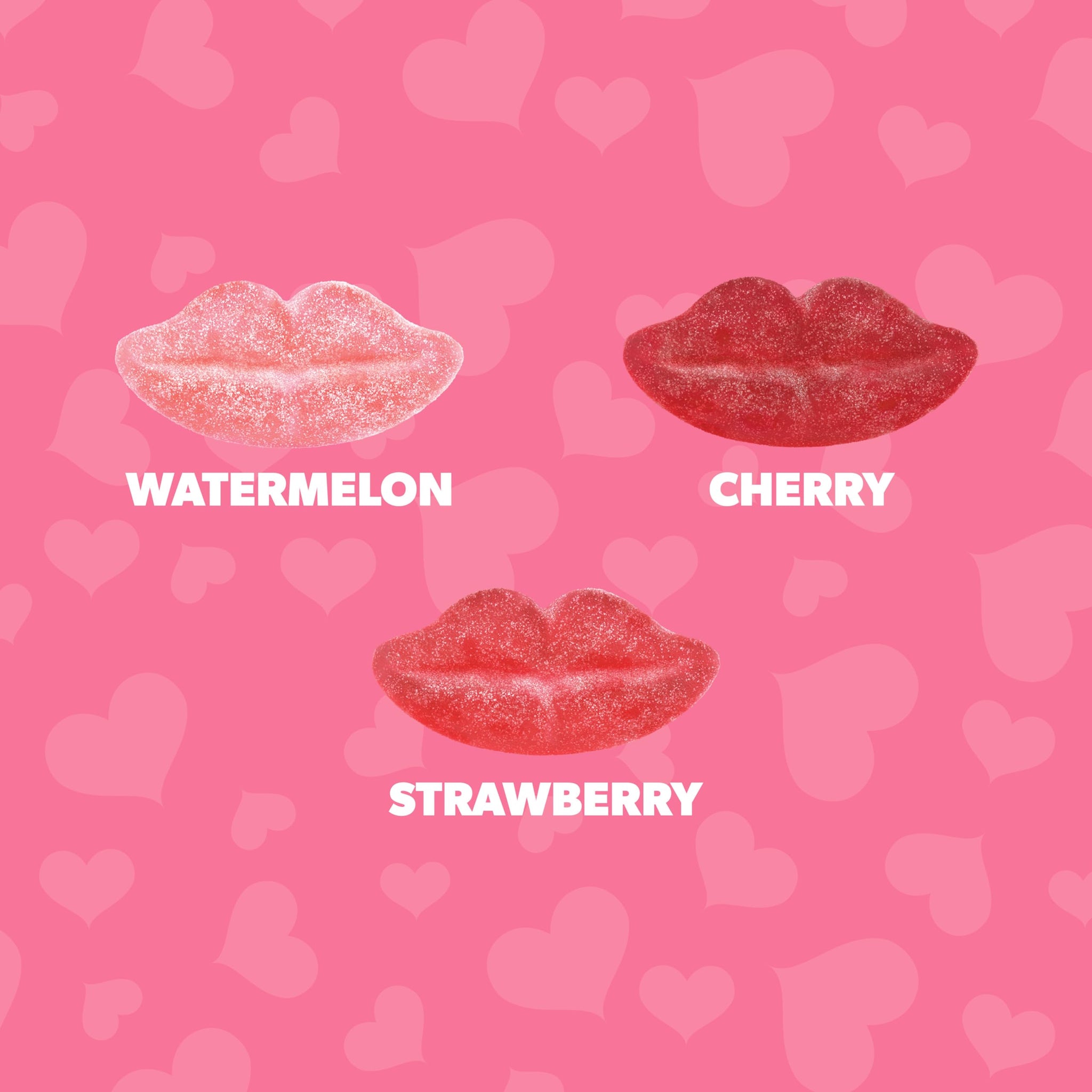 Jelly Belly Valentine Sour Pucker Lips 2.8 oz Grab & Go® Bag