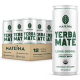 Mateina Yerba Mate Zero Sugar Energy Drink - 120mg Natural Caffeine - Organic, Non-GMO, Non-Carbonated - Dr. Andrew Huberman Recommended - (12 fl oz