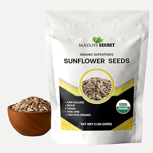 Mayan’s Secret Certified Organic Hulled Sunflower Seeds, Raw & Unsalted, 2 lb
