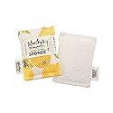 Marley's Monsters Washable Sponge - Reusable Eco-Friendly Scrubber - Dual-Sided for Gentle Cleaning or Heavy Duty Scrubbing - 4" x 5.5" Handmade in