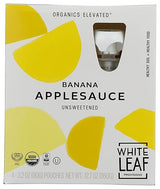 White Leaf Provisions Organic Apple + Banana Applesauce 4pk, 3.2 OZ