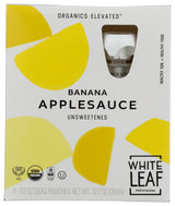 White Leaf Provisions Organic Apple + Banana Applesauce 4pk, 3.2 OZ