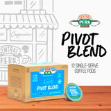 Central Perk Medium Dark Roast Single Serve Coffee Pods Compatible with K-Cup Brewers - "Pivot Blend", 100% Arabica Coffee with Bright Citrus, Sweet