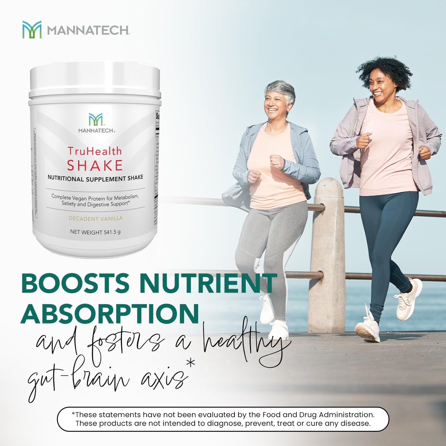 Mannatech TruHealth Shake - Vanilla Flavor - 541.5g