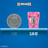 ICE BREAKERS Ice Cubes Bubble Breeze Flavored Sugar Free Chewing Gum Bottles, 3.24 oz (6 Count, 40 Pieces)