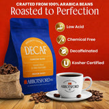 Abbotsford Road Whole Bean Decaf Coffee, Specialty Medium Roast 12 oz Bag, Chemical-Free Arabica Decaffeinated Coffee Beans, Freshly Roasted, Flavored