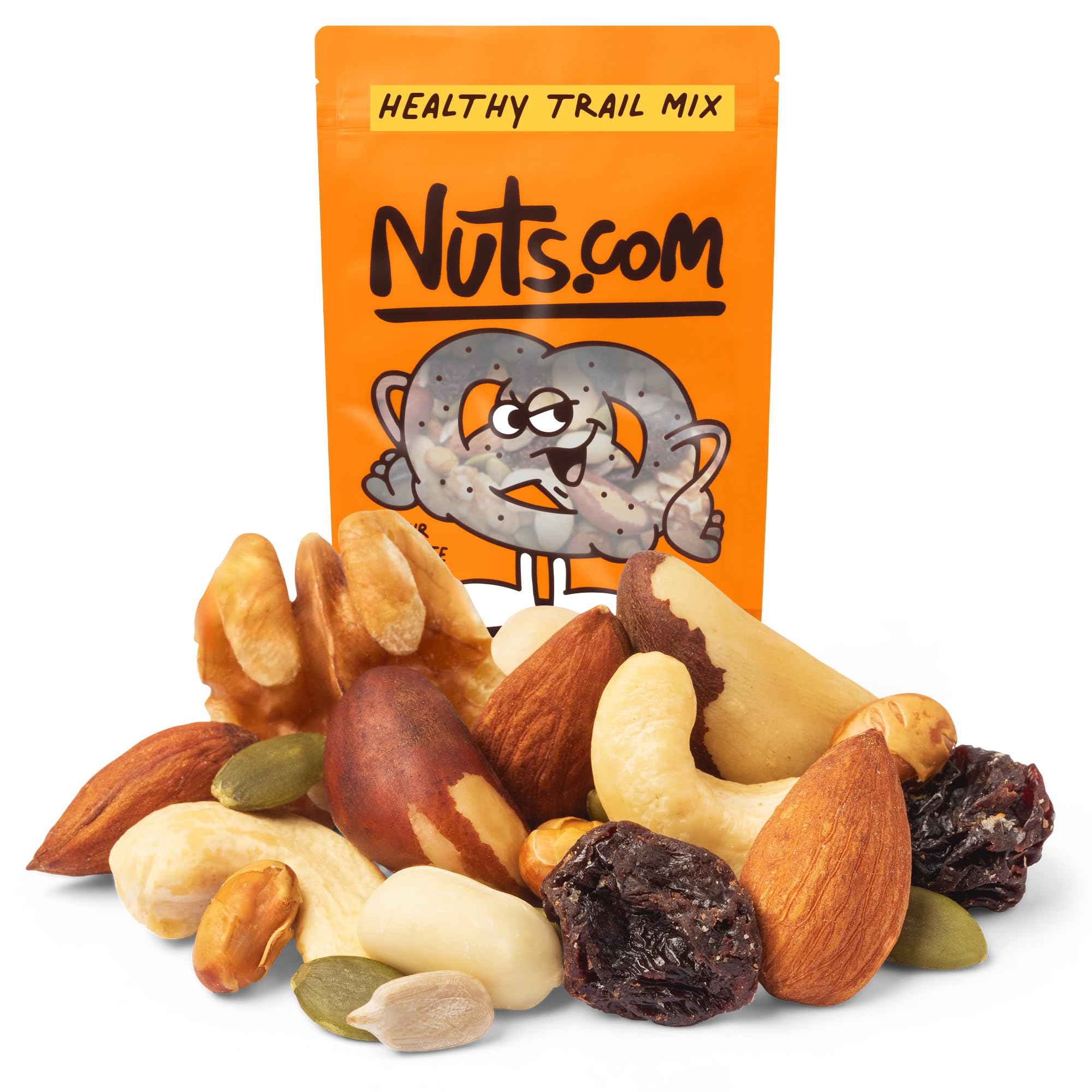 Nuts com Healthy Trail Mix - Nut Based Trail Mix with Dried Fruit, Raisins, Seeds & Mixed Nuts - Gluten Free Snack, Protein Energy Mix, Fruit Nut Mix