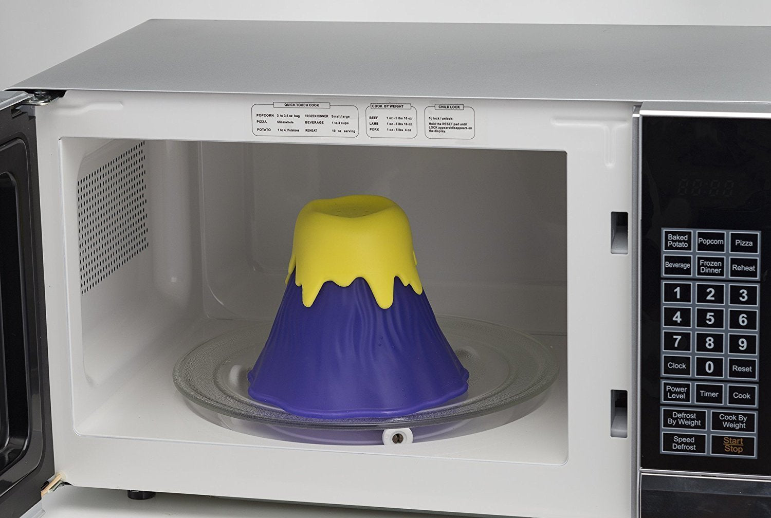 HengKaiSing Microwave Cleaner Volcano Microwave Oven Steam Cleaner Easily Cleans the Crud in Minutes, Steam Cleans and Disinfects With Vinegar