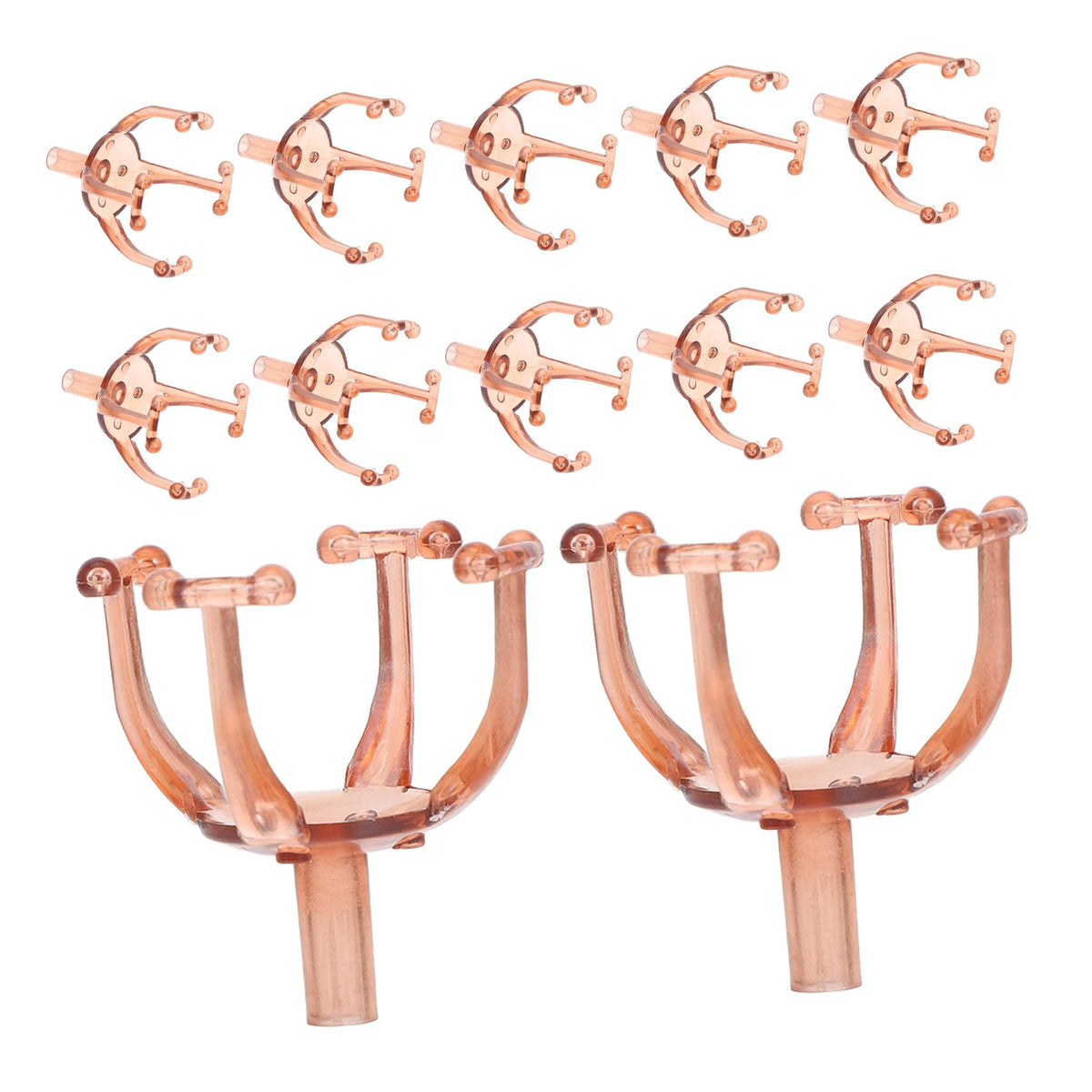 Amosfun 50pcs Chocolate Bouquet Holder Plastic Candy Holder for Flower Arrangements for Valentine Day Birthdays and Special Occasions