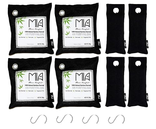 Odor Absorbers For Home Closet Odor Eliminator For House Naturefresh Air Purifier Advanced Activated Bamboo Charcoal Bags Refrigerator Deodorizer