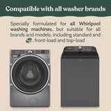 Roobi Washing Machine Cleaner Tablets. Compatible with Whirlpool and All Washing Machine Brands and Models. Septic Safe Deep Clean Formula