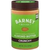 Barney Butter Almond Butter, Crunchy, 16 Ounce Jars (Pack of 3)