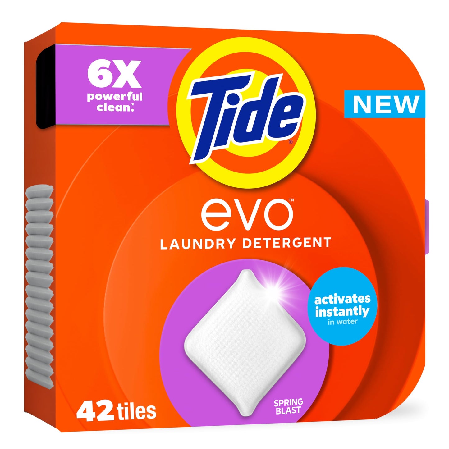 Tide evo Laundry Detergent Spring Blast Scent Works on 100% of Common Stains Concentrated Travel Detergent HE Compatible and Instant Dissolve Fights