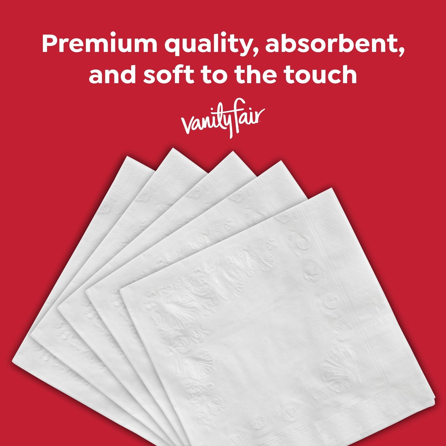 Vanity Fair Everyday Paper Napkins, 400 Count, Disposable Napkins Made Soft And Smooth For Everyday Meals