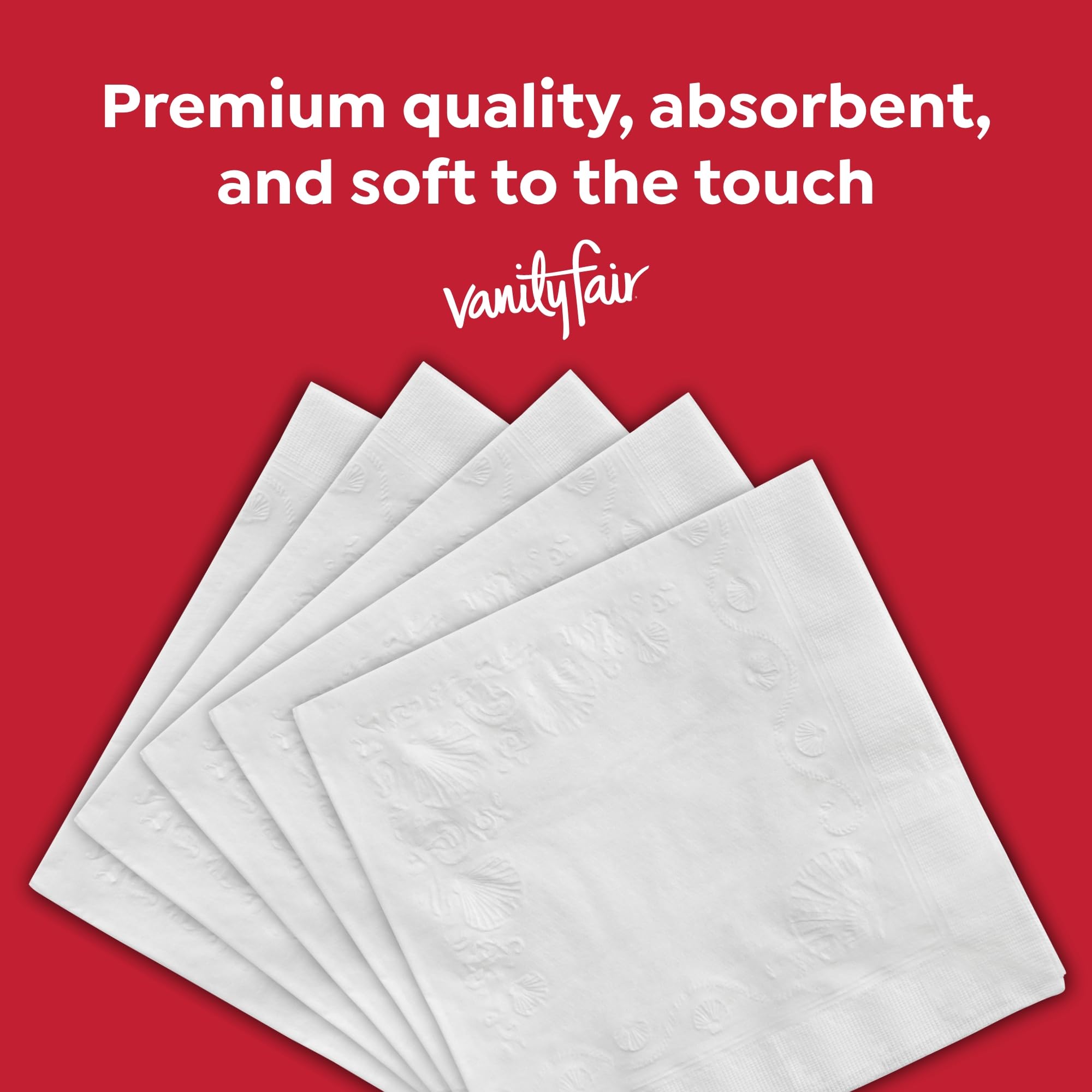 Vanity Fair Everyday Paper Napkins, 400 Count, Disposable Napkins Made Soft And Smooth For Everyday Meals